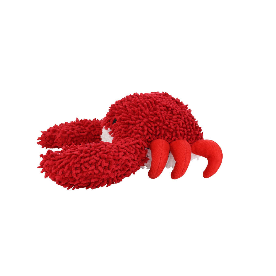 Mighty Microfiber Ball Med Crab Red, Squeaky Dog Toy