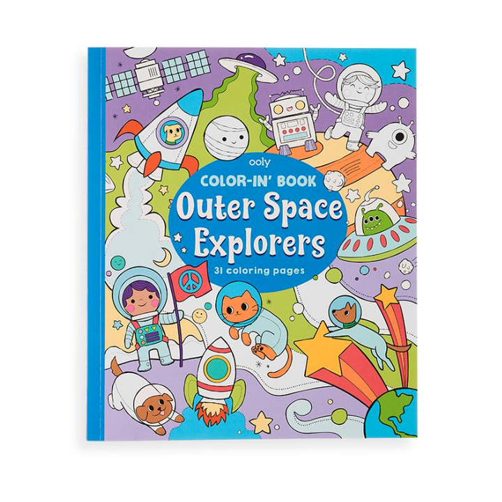 Color-in' Book: Outer Space Explorers Coloring Book