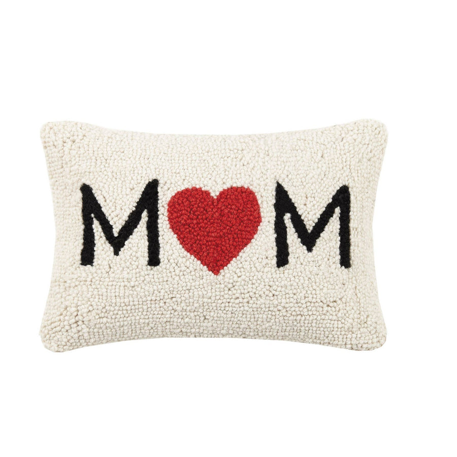 Mom Heart Hook Pillow