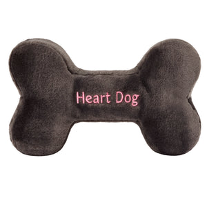 Heart Dog Bone Plush Toy
