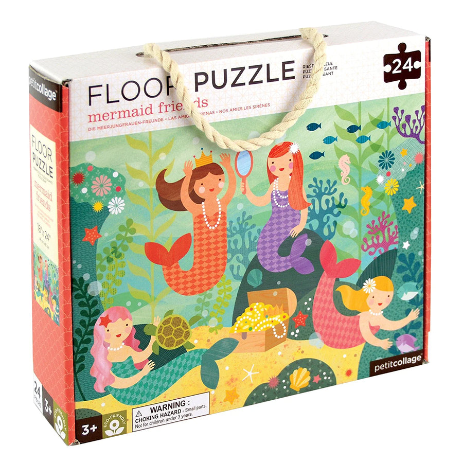 Mermaid Friends 24-Piece Floor Puzzle, Ages 3+