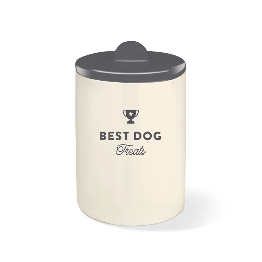 Best Dog Treat Jar - Gray
