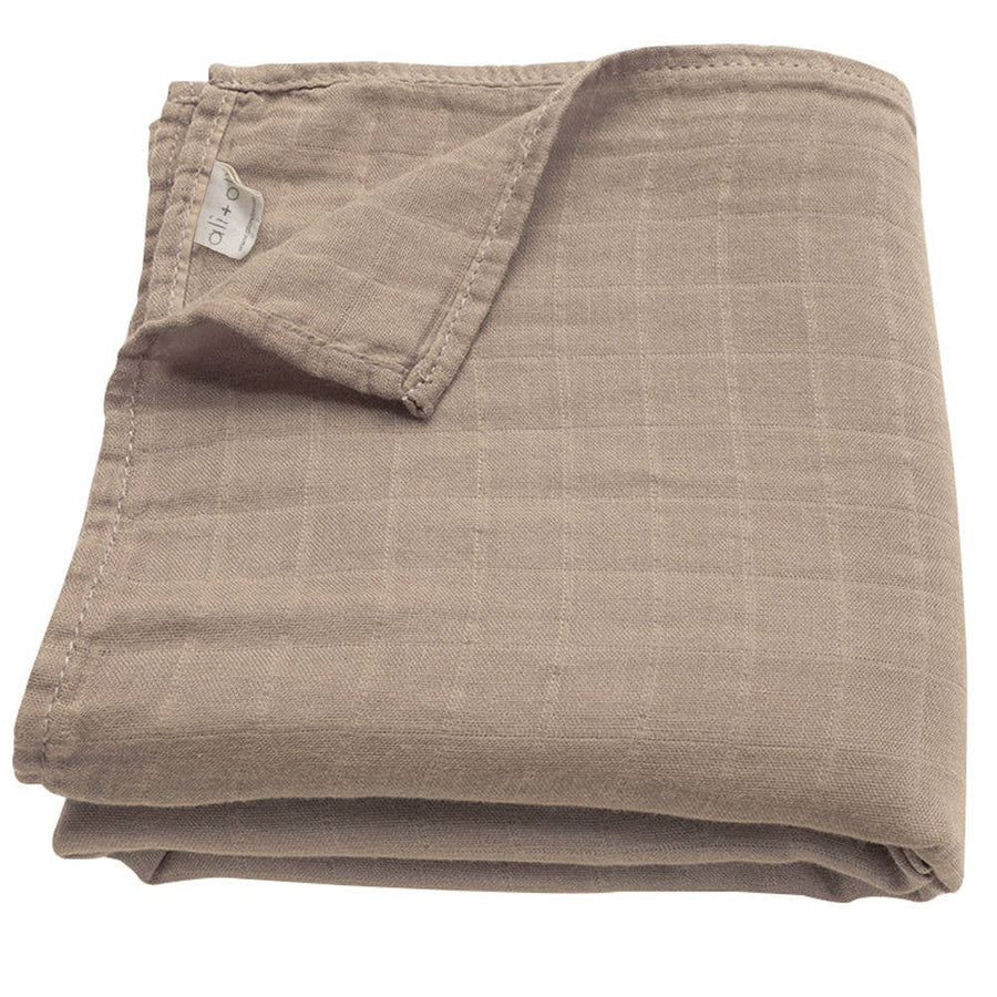 Ali+Oli Muslin Swaddle Blanket (Taupe)