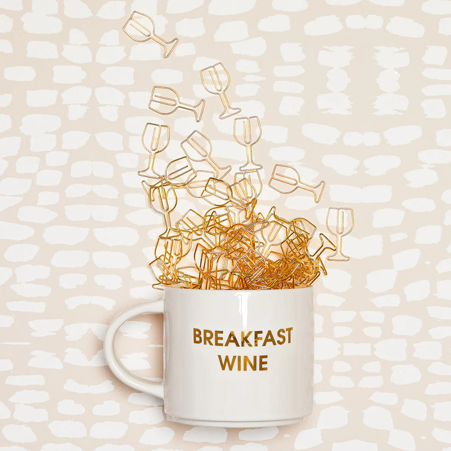 BREAKFAST WINE GOLD METALLIC MUG