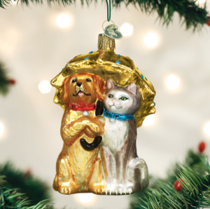 Raining Cats and Dogs Ornament