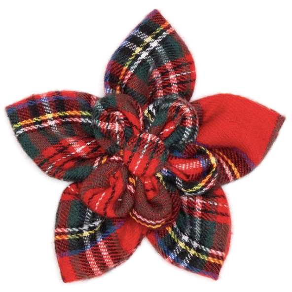 Red Plaid Flower