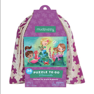 Mermaids to Go Puzzle, 36 Pieces, Ages 3+