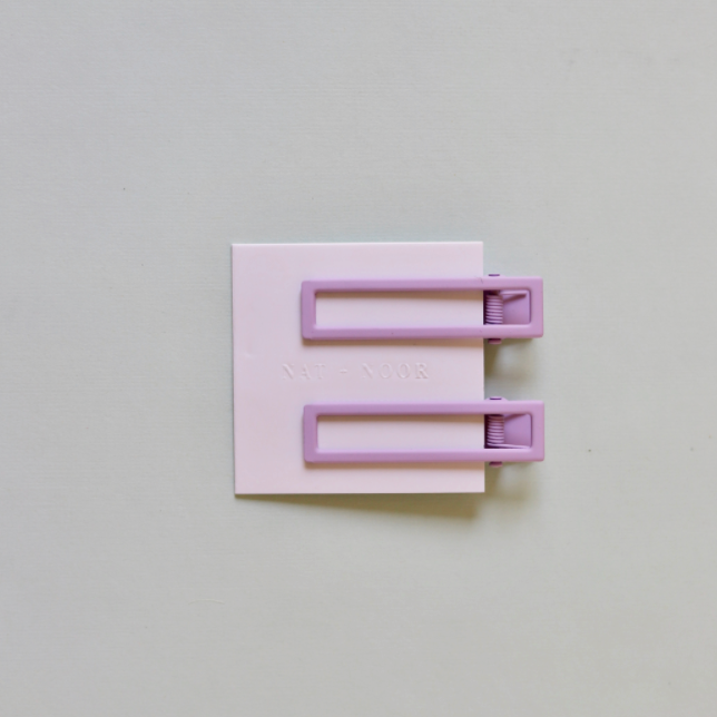 Lu Lu In Lilac Hair Clip Set