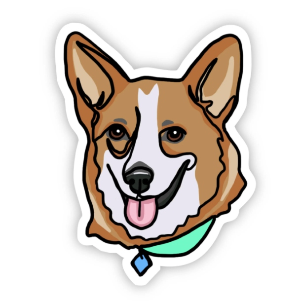 Corgi Dog Sticker