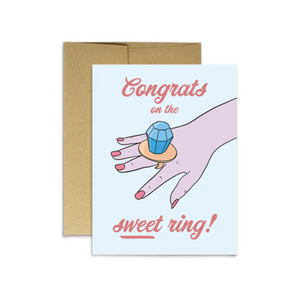 Sweet Ring Engagement Greeting Card