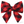 Red and Black Buffalo Check Lady Dog Bow