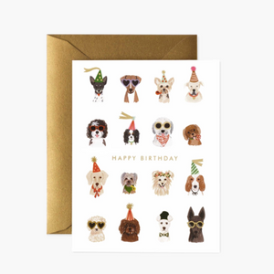 Party Pups Birthday Greeting Card