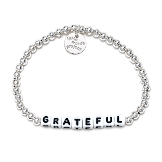 Grateful- Silver Filled Bracelet