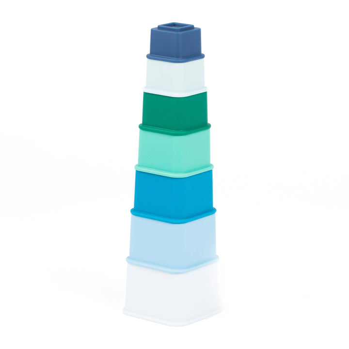 Cool Blue Happy Stacks
