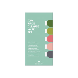 Raw Juice Cleanse Mask Set (set of 6)