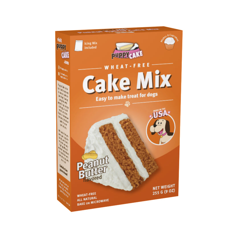 Puppy Cake Mix and Frosting - Peanut Butter