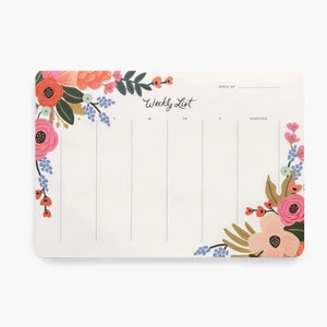 Weekly Desk Pad - LIVELY FLORAL